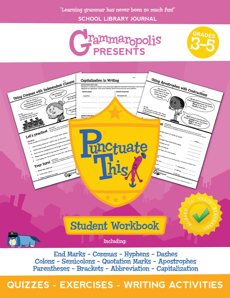 Punctuation Workbook, Grades 3-5 cover