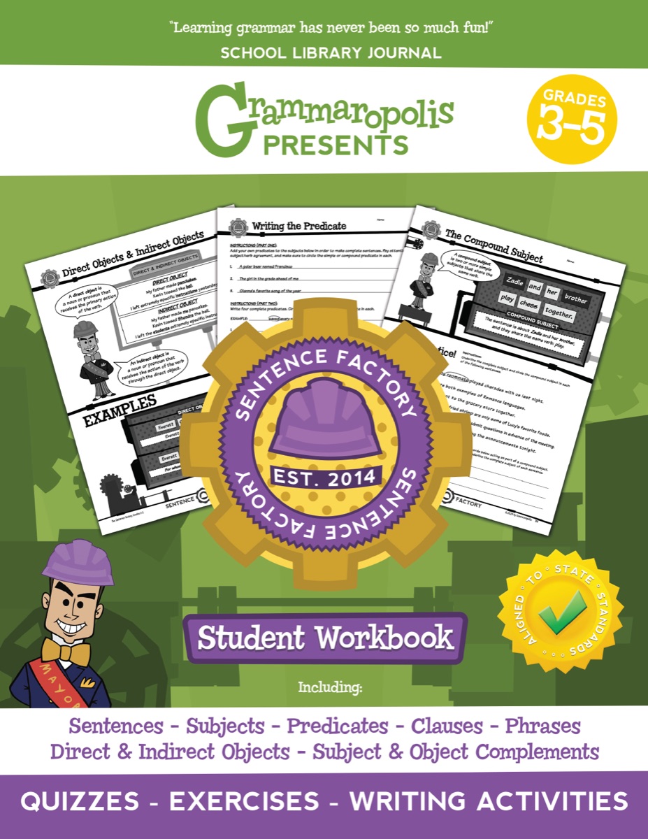 Sentence Factory Workbook, Grades 3-5 cover